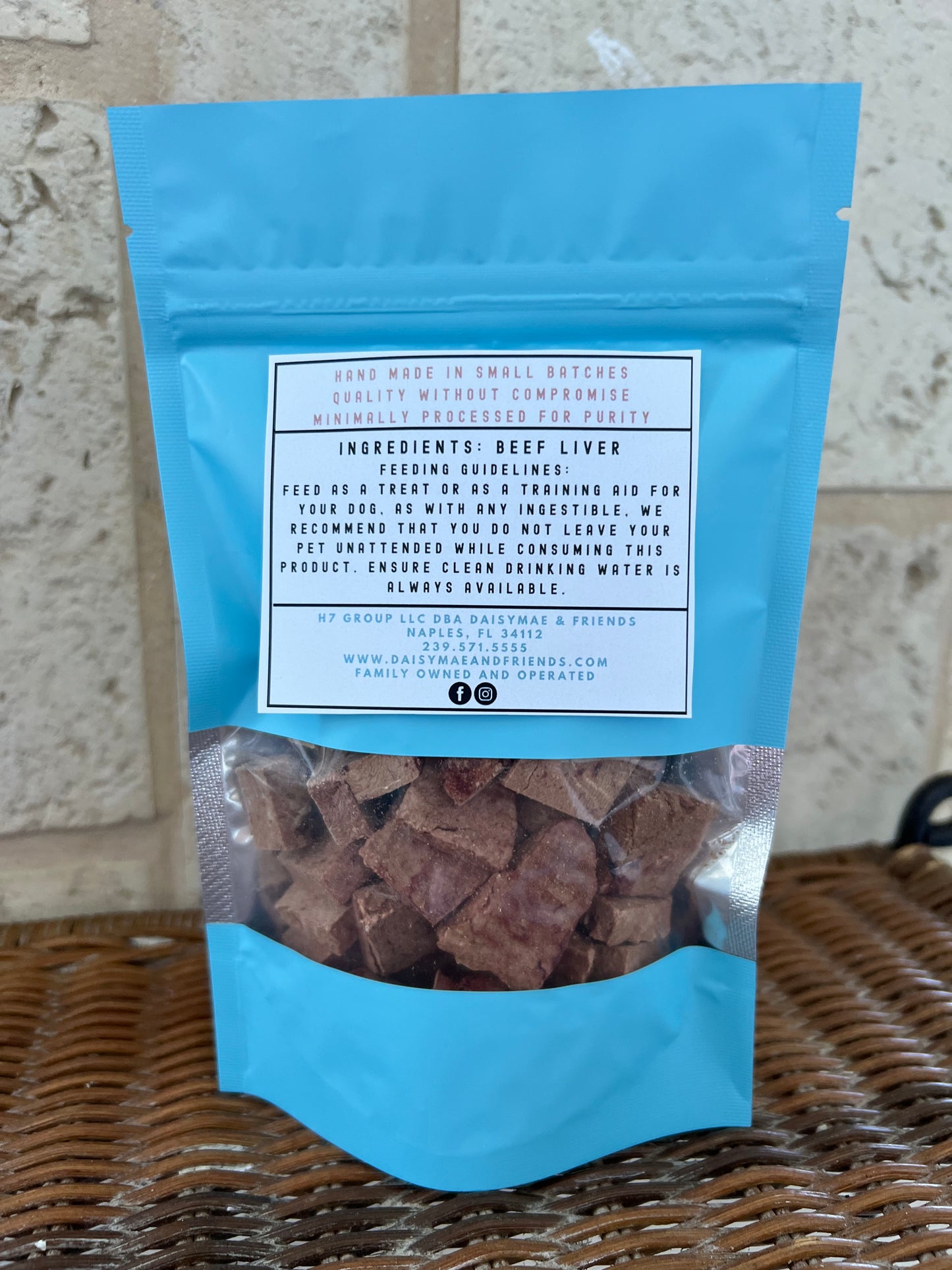 Beef Liver Pet Treats 100% Raw Freeze Dried